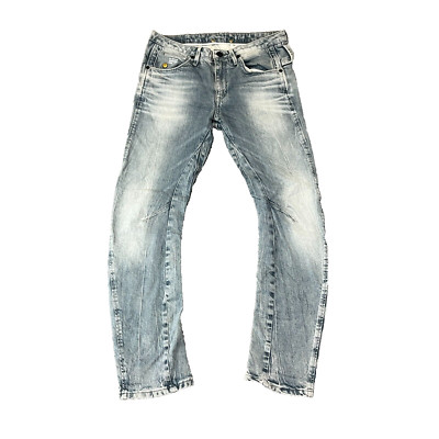 Tapered Damen Jeans G-Star Arc Juke 3D Stretch hellblau Waschung Zip Fly W30 L29
