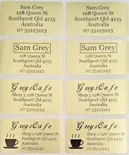 200 Gold Personalised Name / Address Labels - Ex Large 45 25mm - Dishwasher Sa