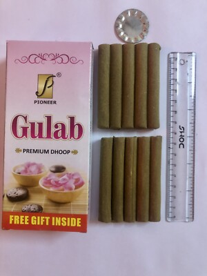 10 wet logs 100gm DHOOP Soft Moldable GULAB ROSE fragrance meditation