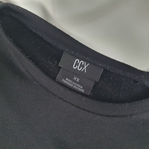 CCX City Chic Plus Size XS Black T Shirt Jersey Dress Short Sleeve Casual Pocket - Picture 9 of 11
