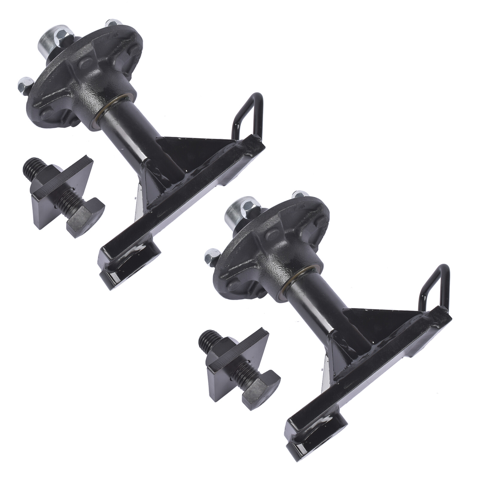 5x 5.5 Lug Superior Shipping Container Wheels, Bolt-on Spindle Kit Brand New