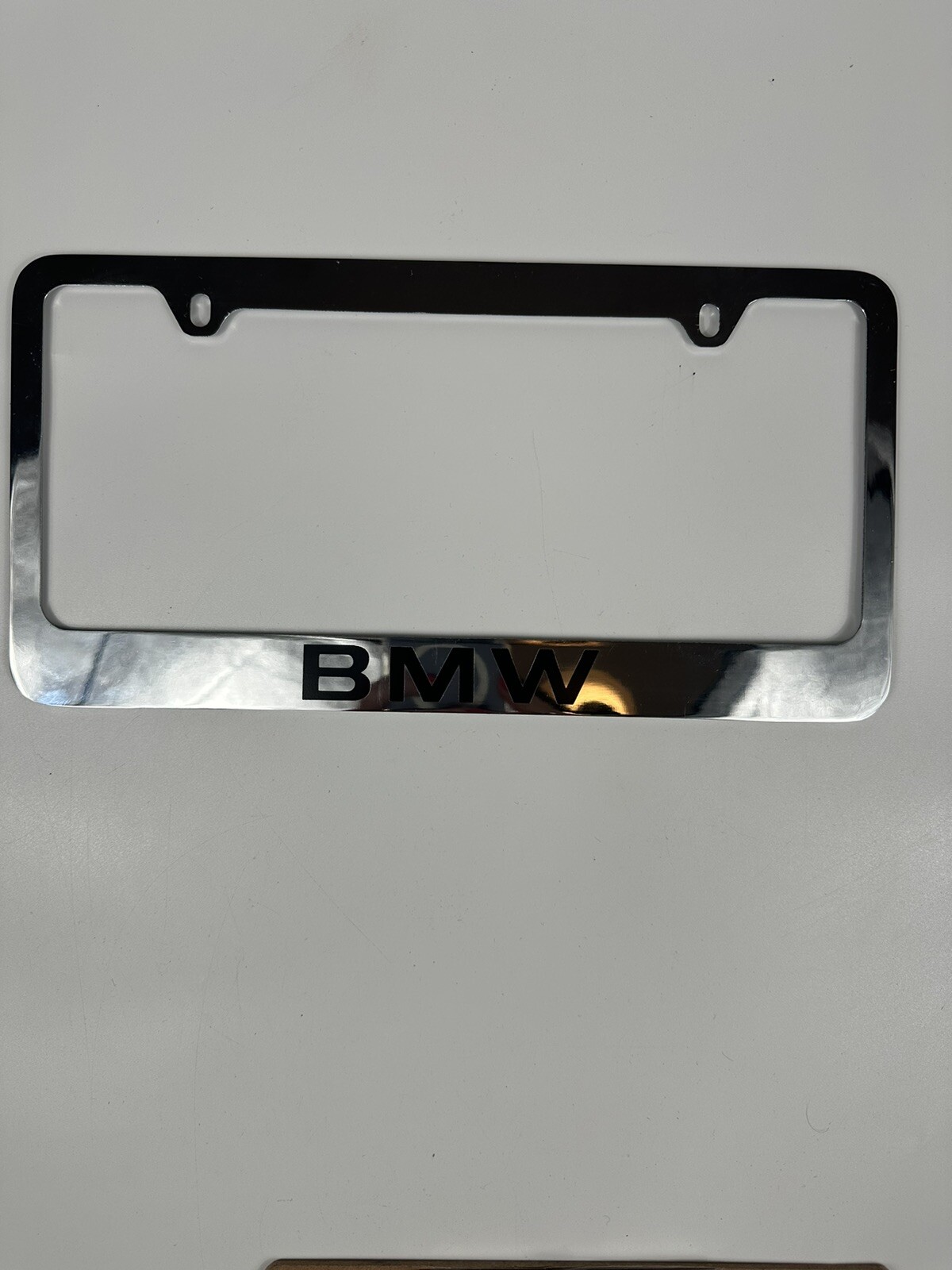 BMW License Plate Frame Stainless Silver Car Tag | eBay