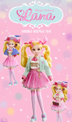 魔術✨可愛いマルカルリボンdoll✨ Komi Witch Lara : Magic School LARA Korean Barbie Doll Action