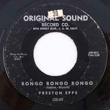 Preston Epps - Bongo / Hully Gully Bongo - 1960 45 rpm Single Vinyl Record OS-09
