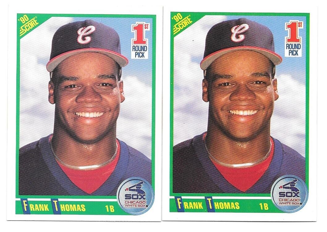 FRANK THOMAS ROOKIE PAIR  1990 SCORE 663 CHICAGO WHITE SOX HOF MVP
