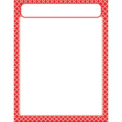 Moroccan Red Learning Chart Trend Enterprises Inc. T-38600