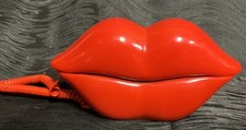 vtg novelty KXT-108 red lips touchtone telephone sexy valentine works Phone