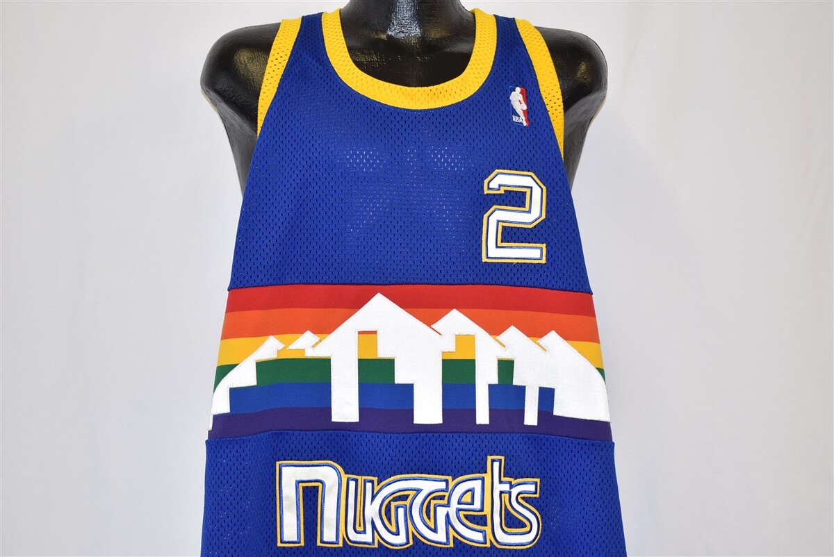 Vintage 1990's Denver Nuggets Basketball Jersey - Depop