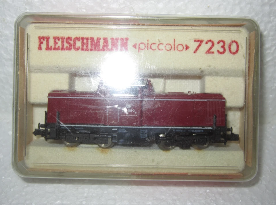 FLEISCHMANN 7230 N DB BR212 181-2 DIESEL LOCOMOTIVE RED OVP EP IV TESTED piccolo - Image 3 of 4