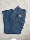 Carhartt Jeans Men Blue Denim Relaxed Fit 101483-980 Straight Leg Workwear 40x28 — photo 1