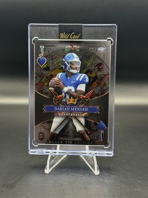 Darian Mensah 1/1 Black Jack Of Hearts 2026 Wild Card Black Tie Edition
