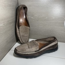 Allen Edmonds Boulder Shoes Mens Brown Suede Driving Moccasin Loafer 12 D