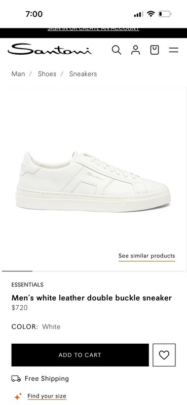 Santoni DBS Double Buckle Sneaker  12￼