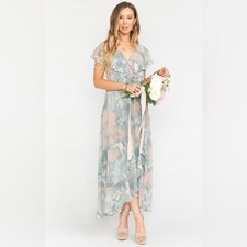 Show me your Mumu Jess Ruffle Midi Dress-Size Small NWT