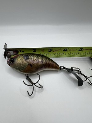Deps Evoke Zero Topwater Fish Lure Brown/Gold/Black 5 in All Freshwater Fishing