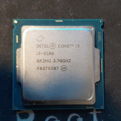 Intel Core i3-6100 3.70GHz 2-Core CPU LGA 1151 3MB L3 512KB L2 8GT/s