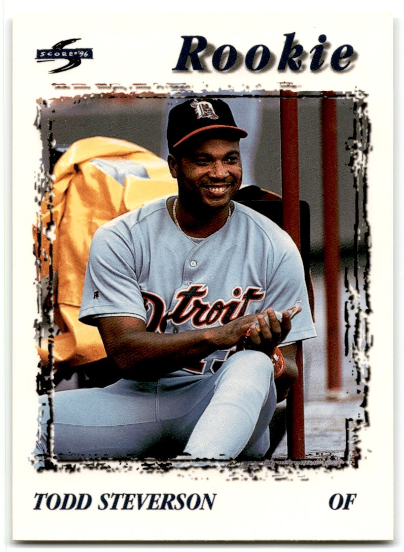 1996 Score Todd Steverson Detroit Tigers #244