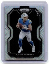 2020 Panini Chronicles Justin Herbert Rookie Black Silver Prizm