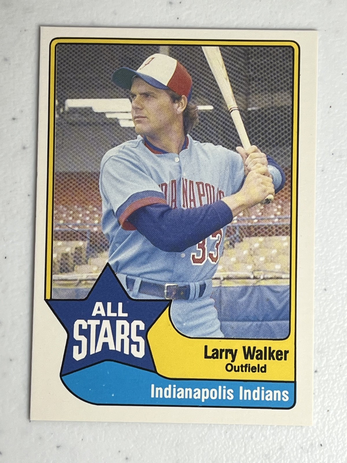 1989 CMC AAA All-Stars #7 Larry Walker PRC Minor League