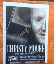 christy moore signed concert poster