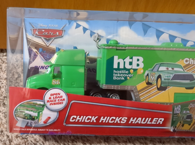 Disney Pixar Cars Chick Hicks Hauler 1:55 Truck Semi Trailer-Open