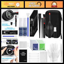 32-Piece Professional Camera Cleaning Kit - Air Blower, Spray, Cloth, Lens Brush