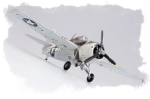 HobbyBoss Easy Build FM-1 Wildcat Fighter - Plastic Model Airplane Kit - 1/72