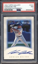 1999 Topps Gallery CERTIFIED AUTO ISSUE Adrian Beltre AUTO PSA 7 DODGERS NM HOF