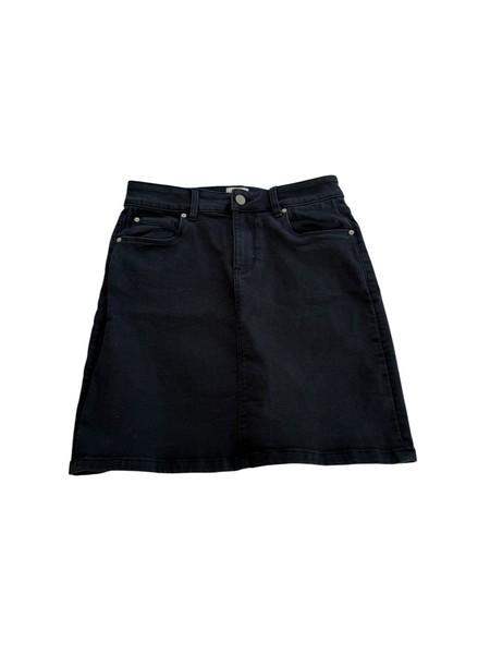 Just Jeans Womens Size 8 Black Mia Classic Jean Skirt Good Condition