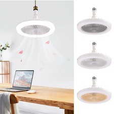 1pc LED Ceiling Fan W/remote Control CR2025, E27 Lamp Holder 3 Speed Wobble-free