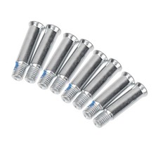 14PCS 35mm Skates Screw Nail Nuts Replacement Metal Roller Skate Axle Silver
