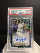 2024 Bowman Draft Nick Kurtz Sparkle Refractor Auto /71 PSA 10