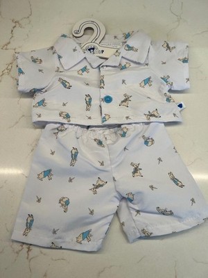 BUILD A BEAR CUTE EASTER PETER RABBIT PJS PAJAMAS BNWT