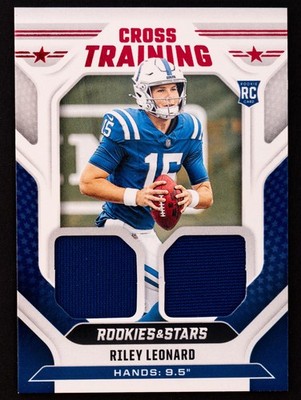 2025 Panini Rookies & Stars Riley Leonard RC Patch Colts CT-RLD Cross Training