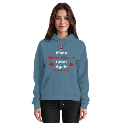 Mister Betriebsrat mit Spruch ''Make Mitbestimmung Great Again'' - Basic Unisex Ho