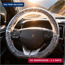 Disposable Steering Wheel Covers,100PCS Universal Car Steering Wheel Cover for W