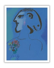 Le Village Bleu (Variation) - From an Original Color Lithograph by Marc Chagall