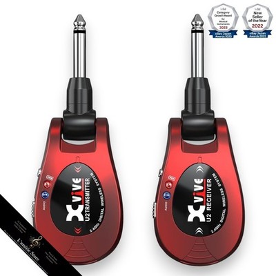 Xvive X-Vibe U2 Wireless Guitar System XV-U2 Red JP 2.4GHz Audio Limited Neu