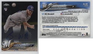 2018 Topps Chrome Rookie Auto Brandon Woodruff #RA-BW Auto RC