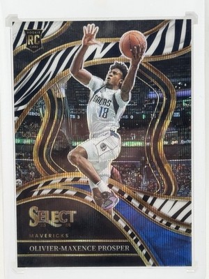 Olivier-Maxence Prosper RC 2023-24 Panini Select Courtside Zebra Prizm #267 SSP