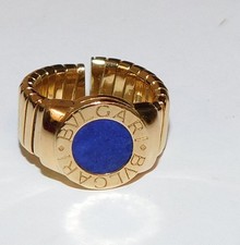 BVLGARI BULGARI Lazuli Tubogas Lapis Ring sz ...