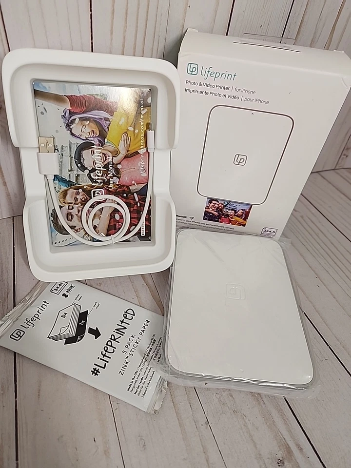 Lifeprint 2x3 Portable Photo AND Video Printer for iPhone new open box - Image 4 of 4