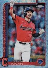 2025 Topps Chrome Logofractor Edition #202 Steven Kwan - Cleveland Guardians