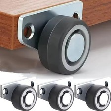 8/1PCS Mini Side Mount Caster Wheels Silent Rubber Furniture Casters Directional