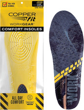 Unisex Work Gear Comfort Insoles Black