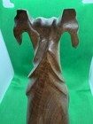 Vintage Giant Schnauzer Dog Teak Wood carving "8 Beautifully carved — photo 7