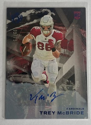 2022 Panini Chronicles - Gridiron Kings Trey McBride auto Blue Signatures /75 
