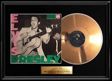ELVIS PRESLEY LPM-1254 DEBUT LP GOLD RECORD W-PRINTED SIGNED  AUTOGRAPH RARE!