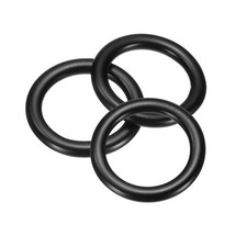 3Pcs M3x15x21mm Metal Rings, 304 Stainless Steel Welded Seamless O-Ring, Black