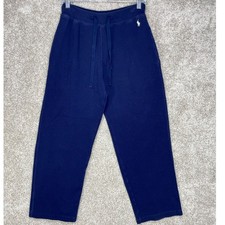 Polo Ralph Lauren Waffle Knit Pants Mens S Navy Blue Thermal Loungewear Joggers